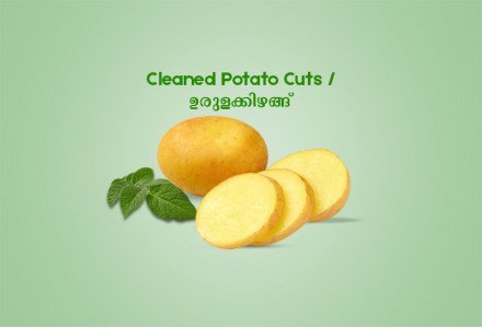 Cleaned Potato Cuts / ഉരുളക്കിഴങ്ങ് - 250gm 